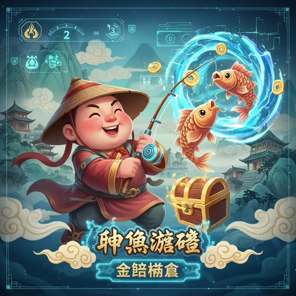 捕魚遊戲 - 卡通釣魚