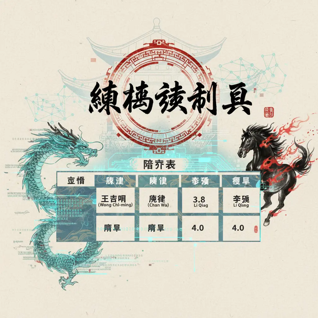 賠率表 - 練馬師資料